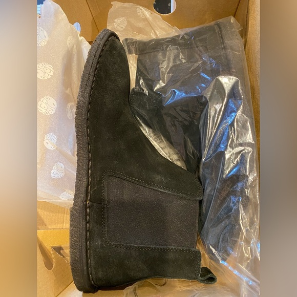 Pretty Green Men’s Black Suede Chelsea Boots UK 6/ US 8.5 - Picture 6 of 7